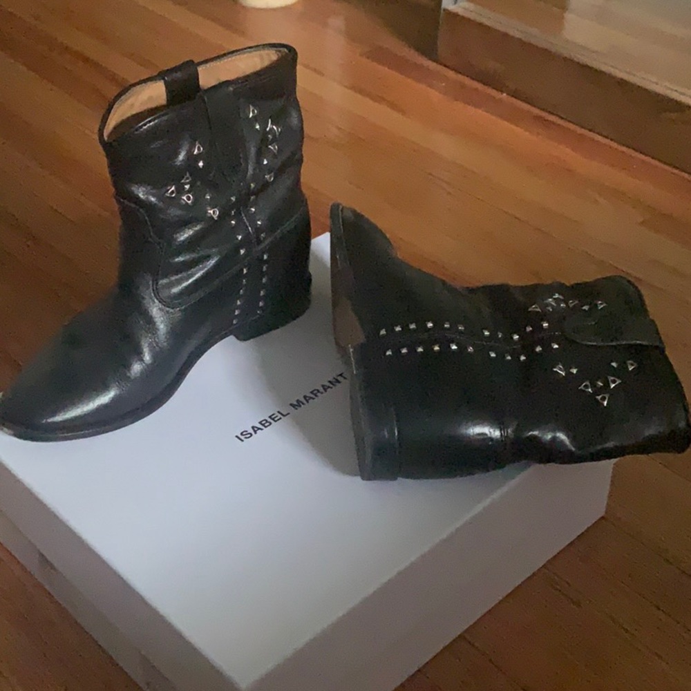 Isabel Marant Size 38 Hidden Wedge Boot - image 7